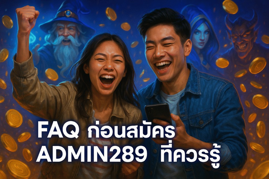 FAQ ก่อนสมัคร ADMIN289 ที่ควรรู้