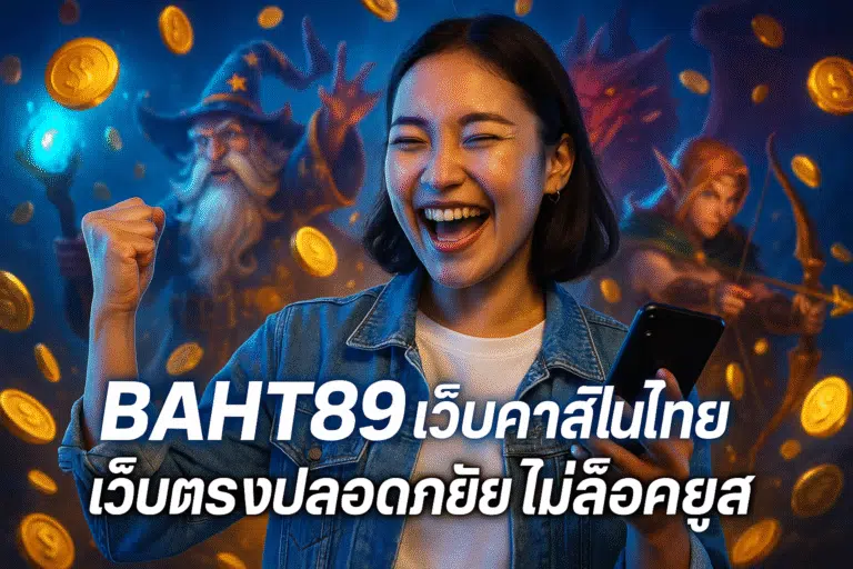 BAHT89 เว็บคาสิโนไทย เว็บตรงปลอดภัย ไม่ล็อคยูส